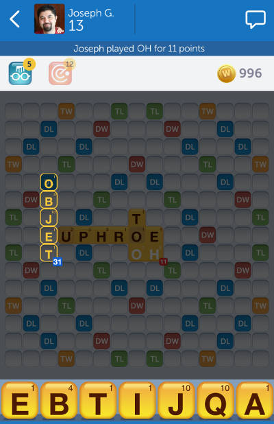 Swap Tiles in Words With Friends Without Losing Your Turn?